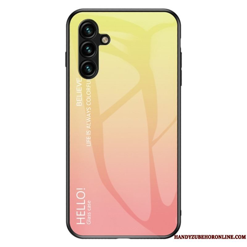 Cover Samsung Galaxy A54 5G Hærdet Glas Hej