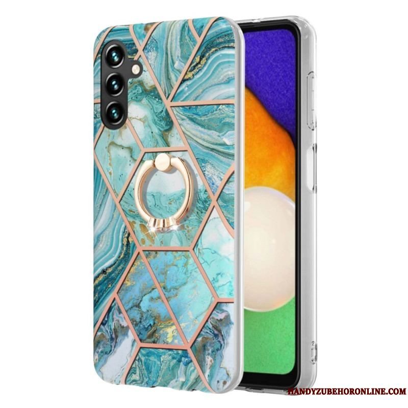 Cover Samsung Galaxy A54 5G Marmor Med Ringstøtte