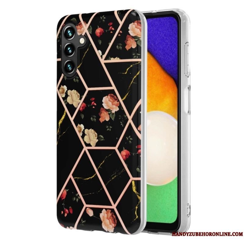 Cover Samsung Galaxy A54 5G Marmoreret Blomster