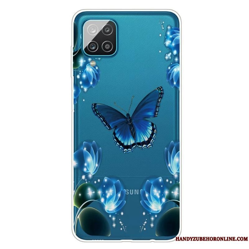 Cover Samsung Galaxy M12 / A12 Butterfly Luksus