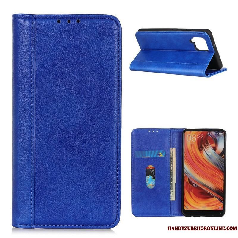 Cover Samsung Galaxy M12 / A12 Flip Cover Farvet Split Læder