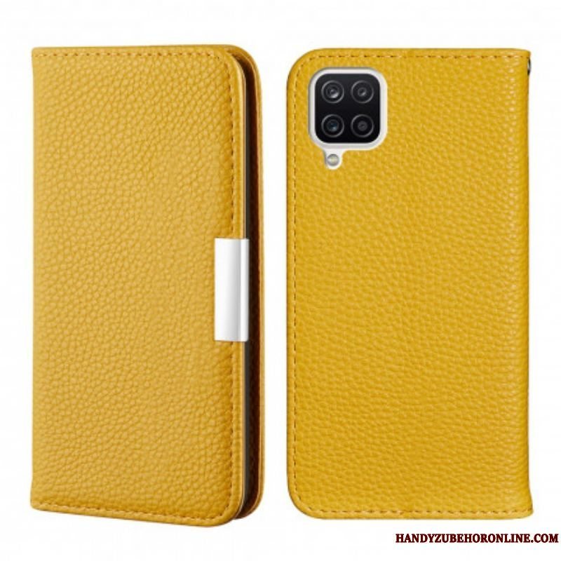 Cover Samsung Galaxy M12 / A12 Flip Cover Imiteret Læder Litchi Ultra Chic