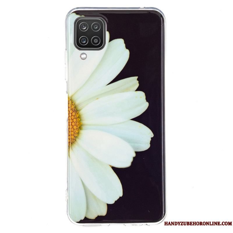Cover Samsung Galaxy M12 / A12 Fluorescerende Blomster