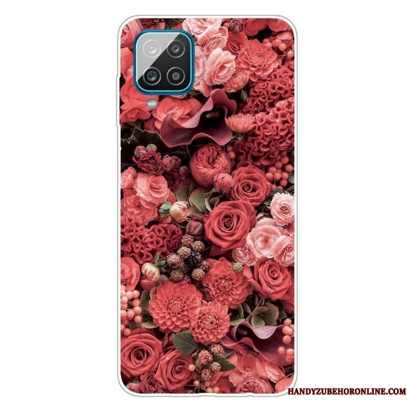 Cover Samsung Galaxy M12 / A12 Intense Blomster