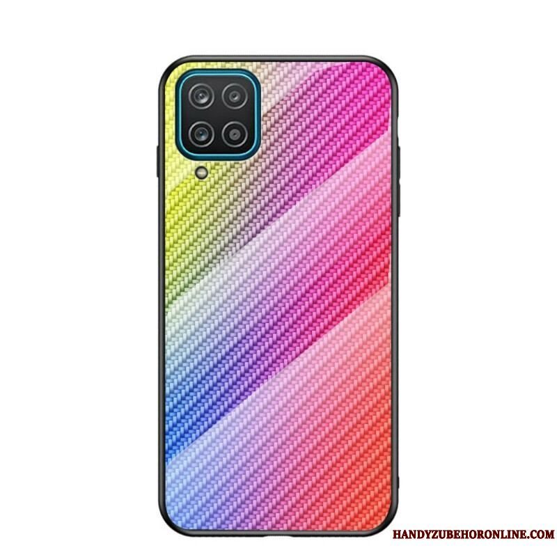 Cover Samsung Galaxy M12 / A12 Kulfiber Hærdet Glas