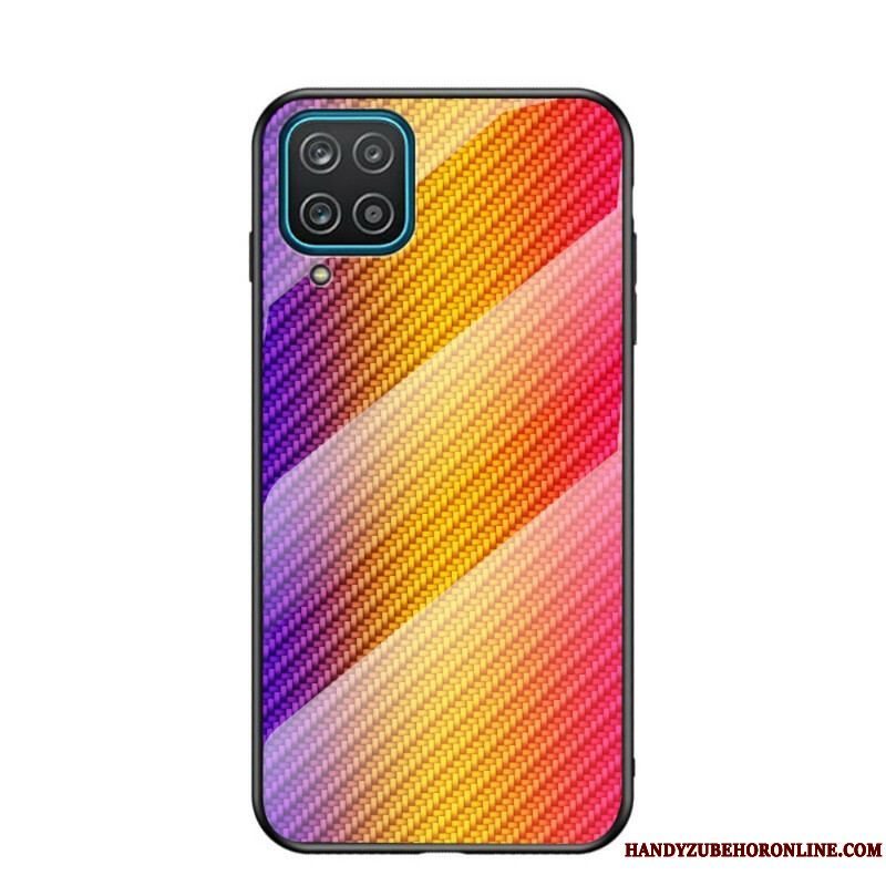 Cover Samsung Galaxy M12 / A12 Kulfiber Hærdet Glas