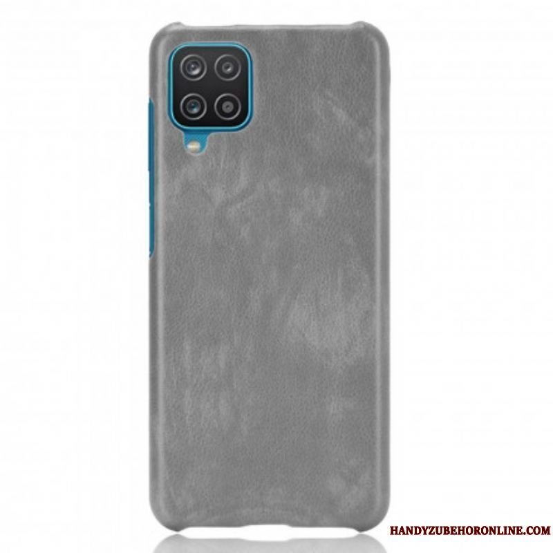 Cover Samsung Galaxy M12 / A12 Litchi Læder Effekt