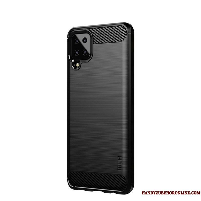 Cover Samsung Galaxy M12 / A12 Mofi Børstet Kulfiber