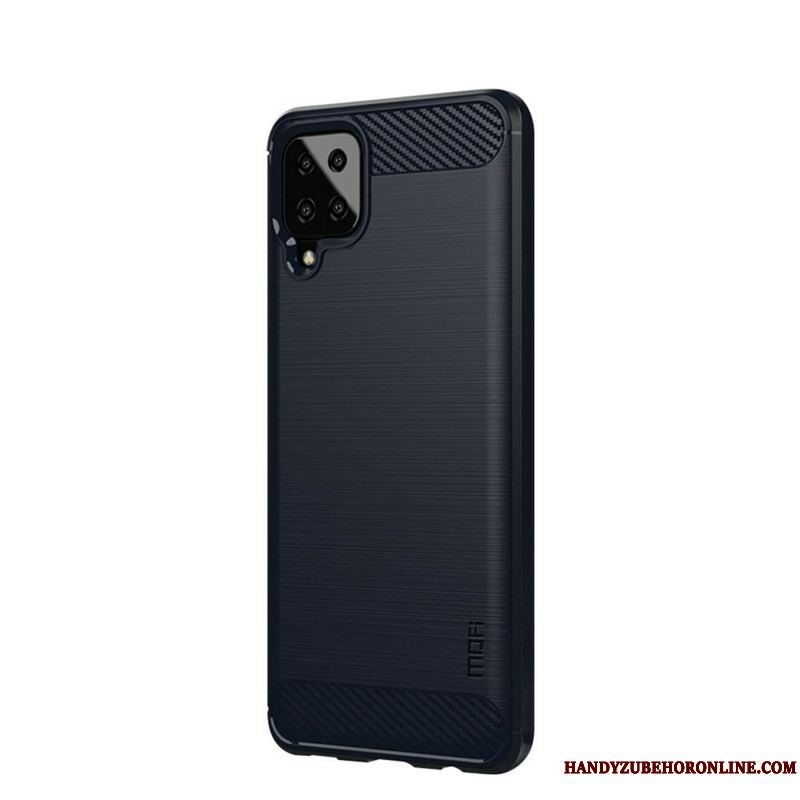 Cover Samsung Galaxy M12 / A12 Mofi Børstet Kulfiber