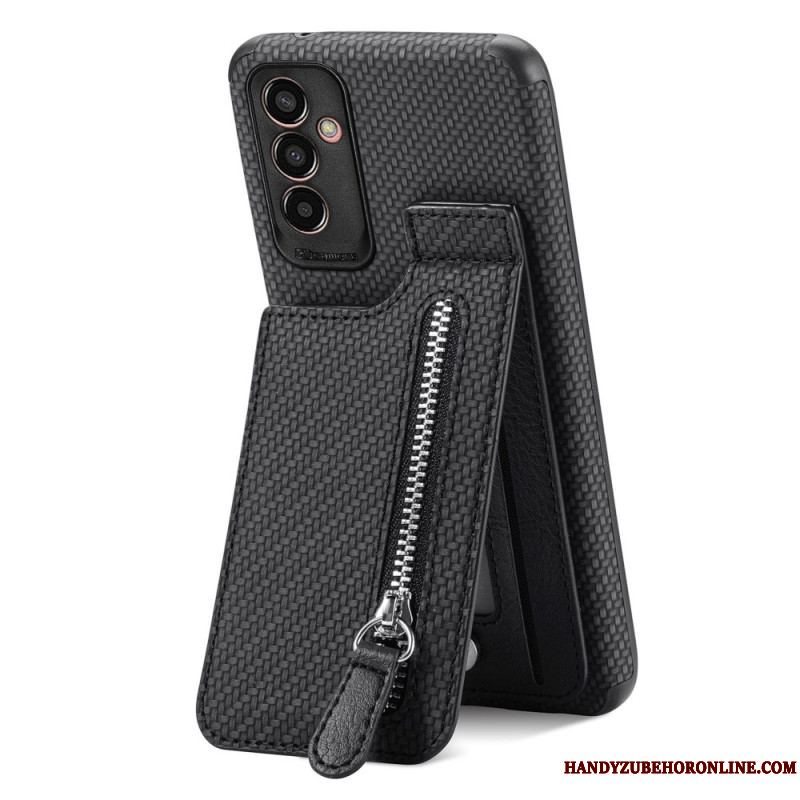 Cover Samsung Galaxy M13 Carbon Fiber Kortholder Beslag