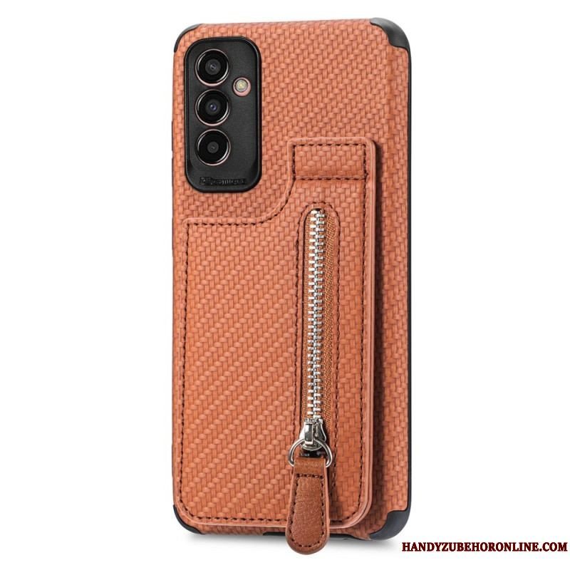 Cover Samsung Galaxy M13 Carbon Fiber Kortholder Beslag