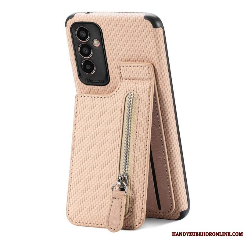 Cover Samsung Galaxy M13 Carbon Fiber Kortholder Beslag