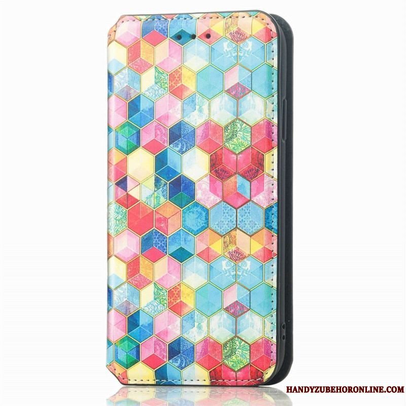 Cover Samsung Galaxy M13 Flip Cover Caseneo Rfid Design