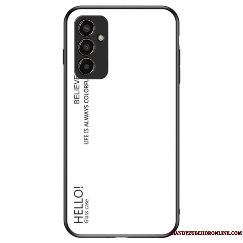 Cover Samsung Galaxy M13 Hærdet Glas Hej