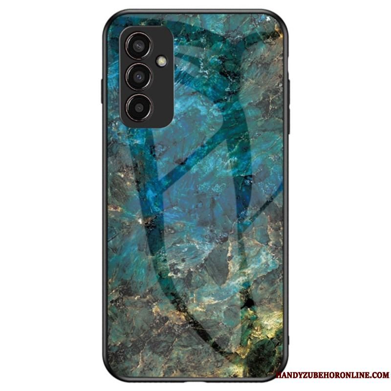 Cover Samsung Galaxy M13 Marmor Hærdet Glas