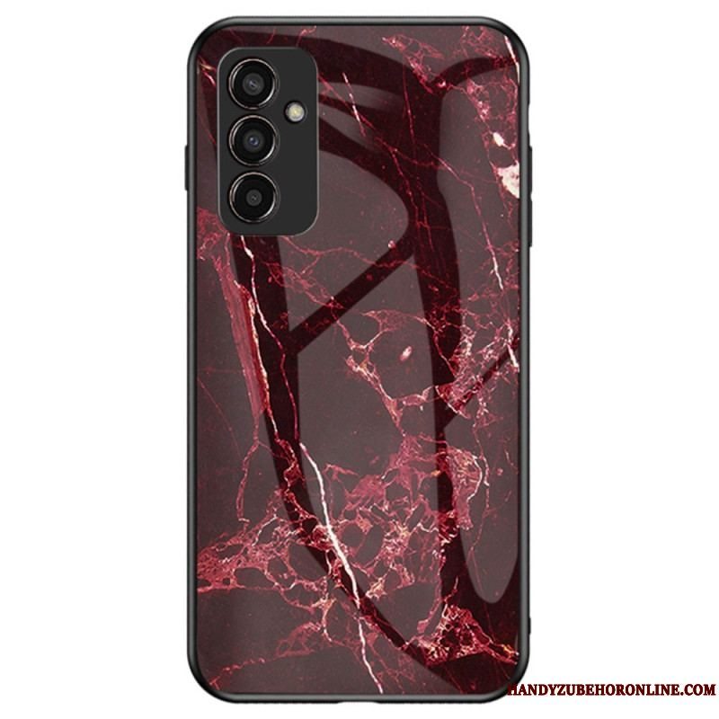 Cover Samsung Galaxy M13 Marmor Hærdet Glas