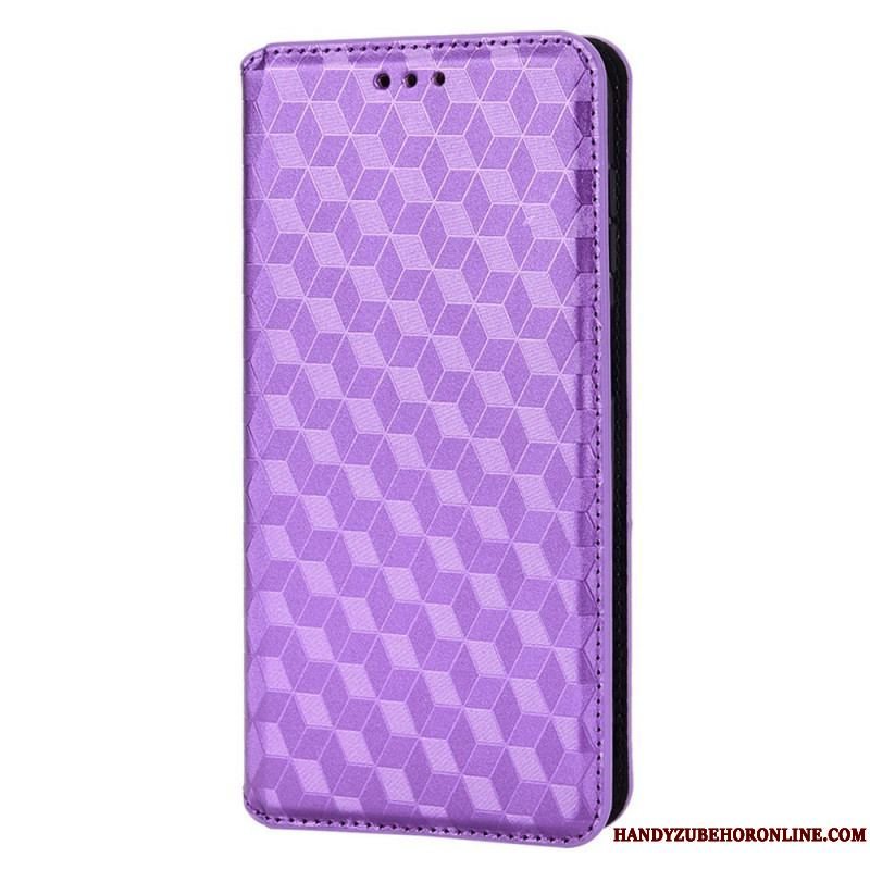 Cover Samsung Galaxy M23 5G Flip Cover 3d Cube Lædereffekt