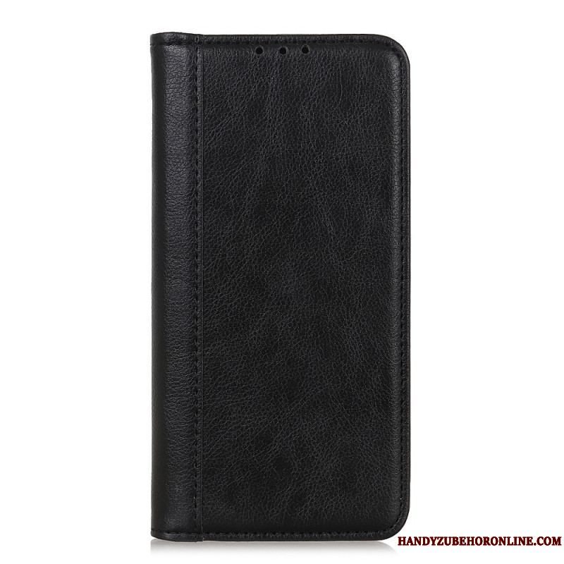 Cover Samsung Galaxy M32 Flip Cover Elegance Split Litchi Læder