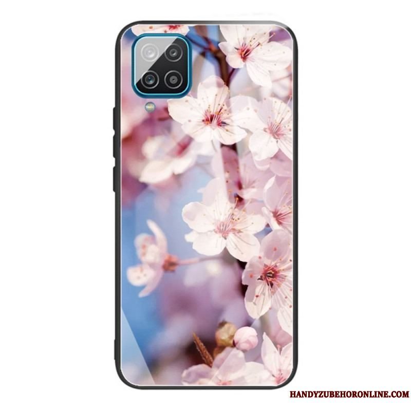 Cover Samsung Galaxy M32 Hærdet Glas Blomster