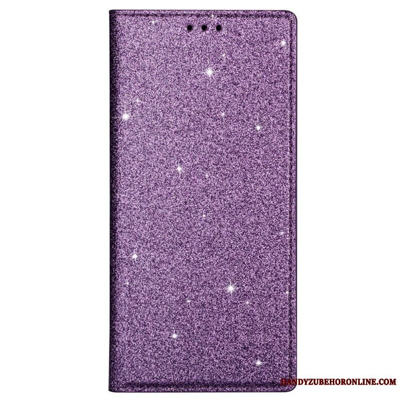 Cover Samsung Galaxy M51 Flip Cover Sequin Stil