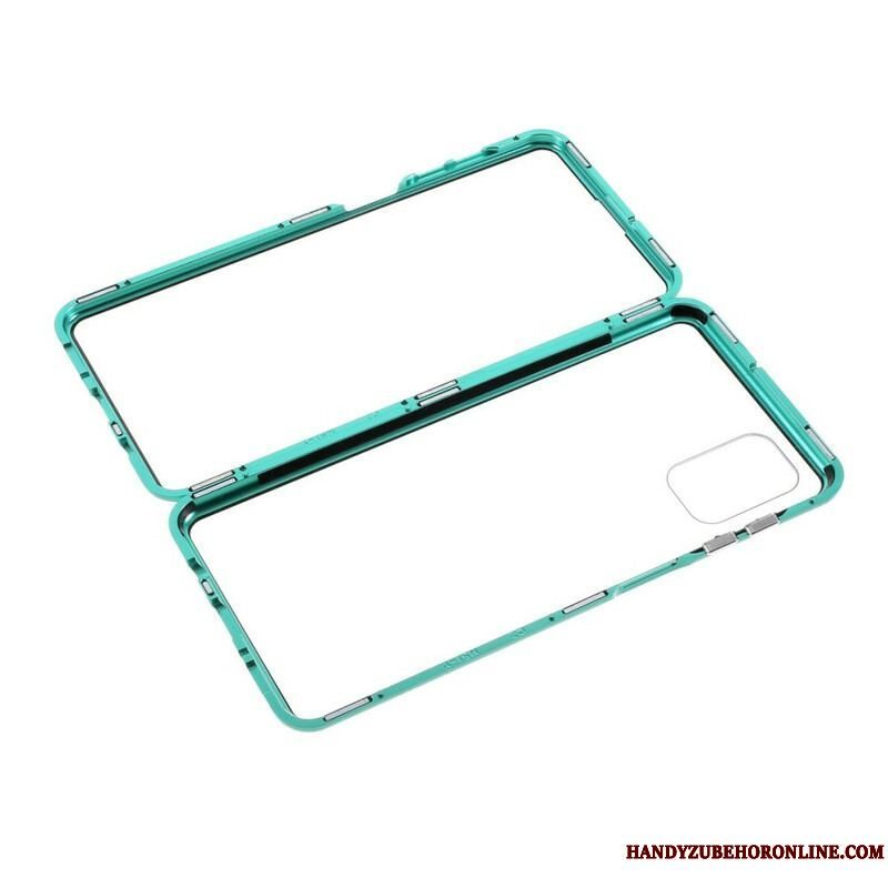 Cover Samsung Galaxy M51 Metalkanter Og Hærdet Glas