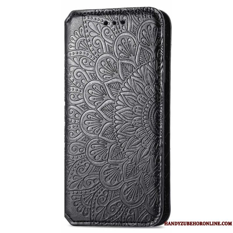 Cover Samsung Galaxy M52 5G Flip Cover Antik Imiteret Læder