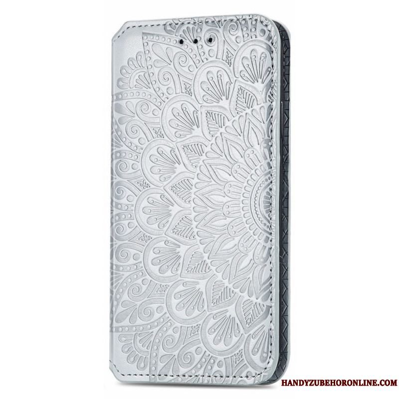 Cover Samsung Galaxy M52 5G Flip Cover Antik Imiteret Læder