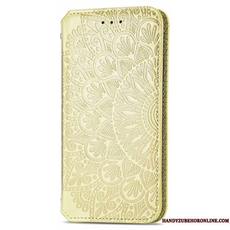 Cover Samsung Galaxy M52 5G Flip Cover Antik Imiteret Læder