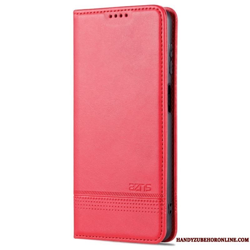 Cover Samsung Galaxy M52 5G Flip Cover Azns Lædereffekt