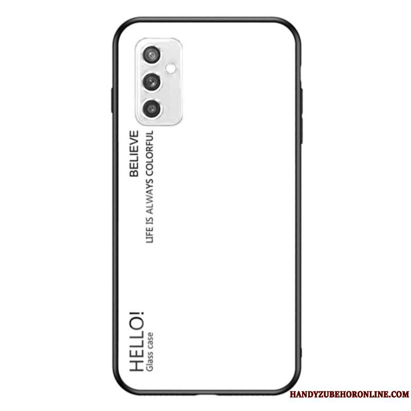 Cover Samsung Galaxy M52 5G Hærdet Glas Hej