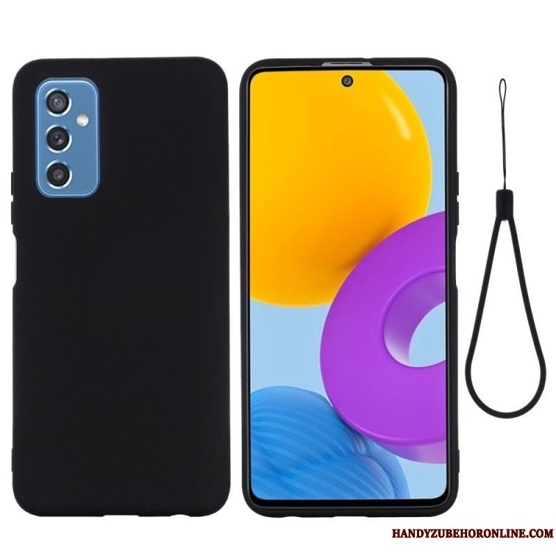 Cover Samsung Galaxy M52 5G Med Snor Strappy Flydende Silikone