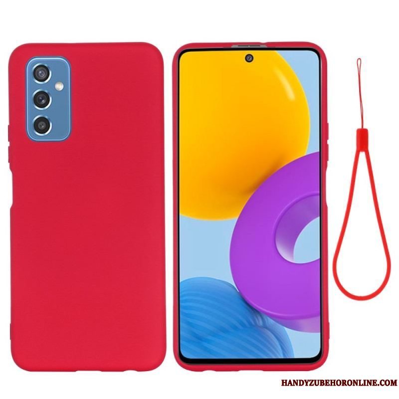 Cover Samsung Galaxy M52 5G Med Snor Strappy Flydende Silikone