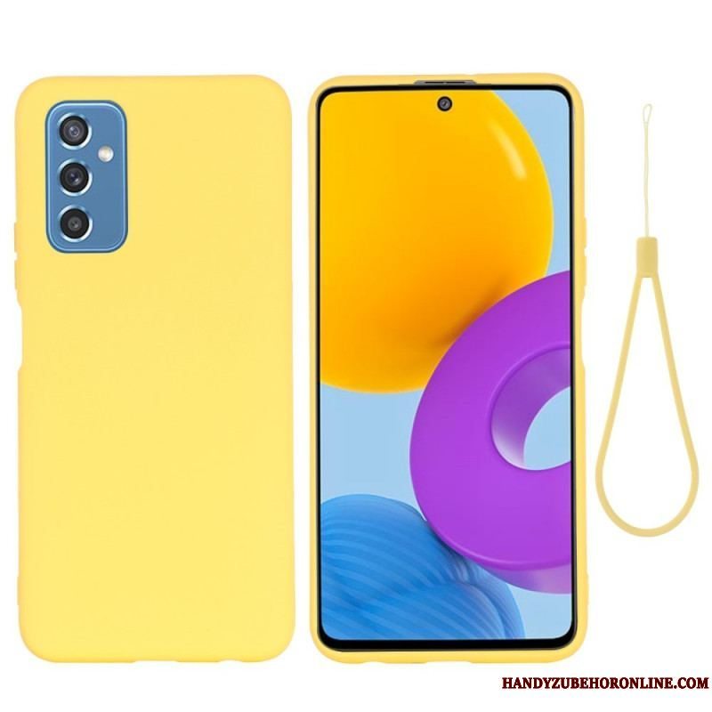 Cover Samsung Galaxy M52 5G Med Snor Strappy Flydende Silikone