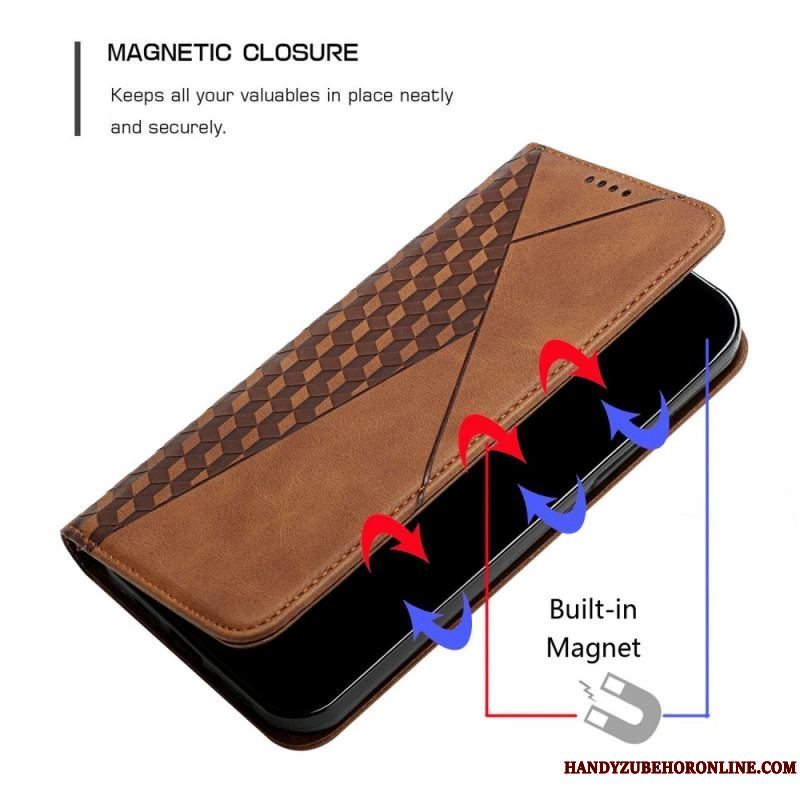 Cover Samsung Galaxy S20 Plus / S20 Plus 5G Flip Cover Geo Lædereffekt