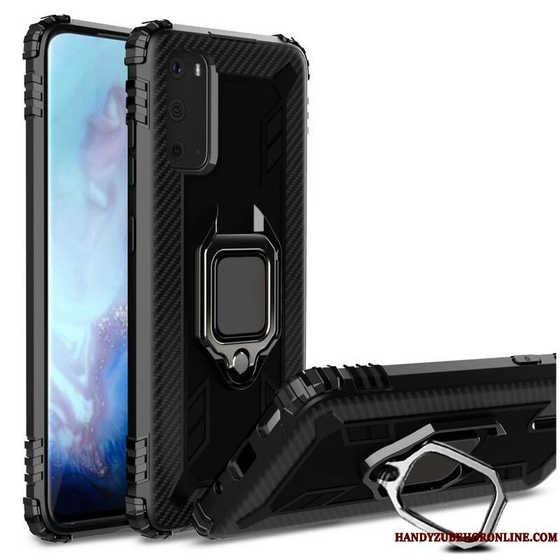 Cover Samsung Galaxy S20 Plus / S20 Plus 5G Ring Og Kulfiber