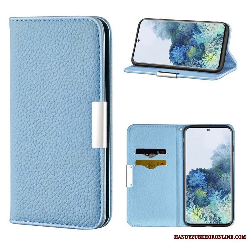 Cover Samsung Galaxy S21 5G Flip Cover Imiteret Læder Litchi Ultra Chic