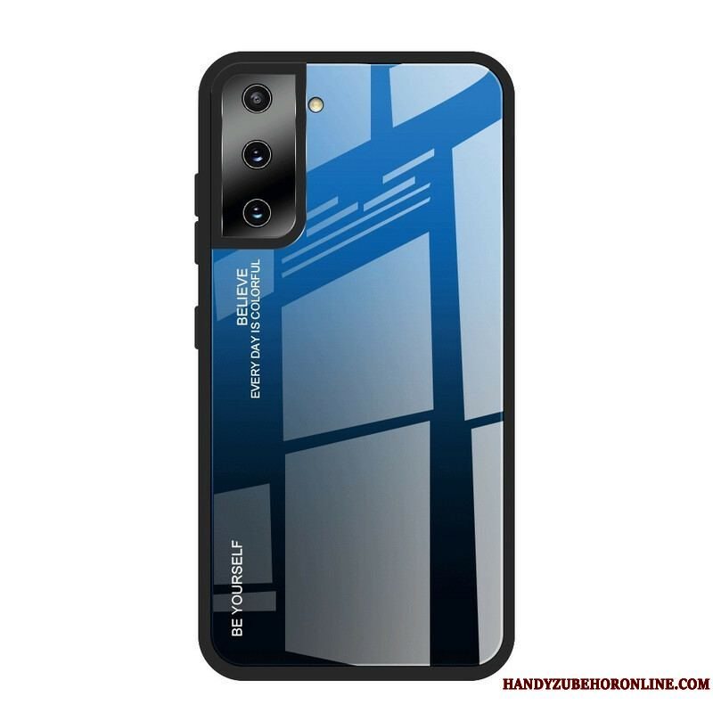 Cover Samsung Galaxy S21 5G Hærdet Glas Vær Dig Selv