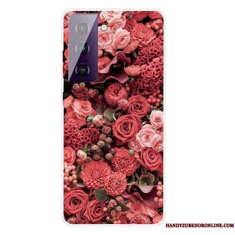 Cover Samsung Galaxy S21 5G Intense Blomster