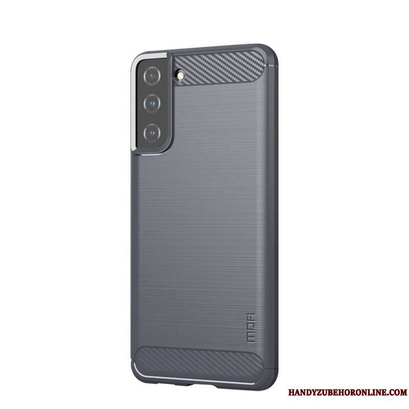 Cover Samsung Galaxy S21 5G Mofi Børstet Kulfiber