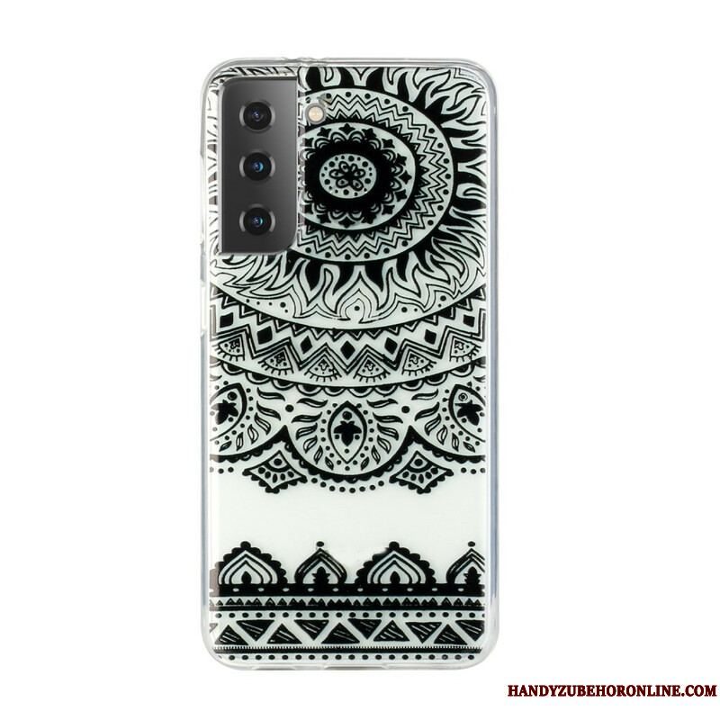 Cover Samsung Galaxy S21 5G Sømløs Blomstermandala