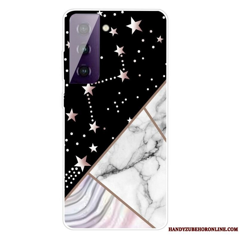 Cover Samsung Galaxy S21 FE Decline Geometrisk Marmor