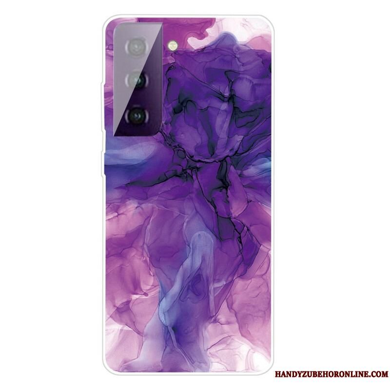 Cover Samsung Galaxy S21 FE Farvet Marmor