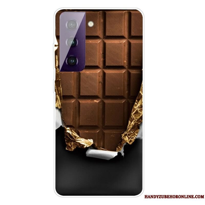 Cover Samsung Galaxy S21 FE Fleksibel Chokolade