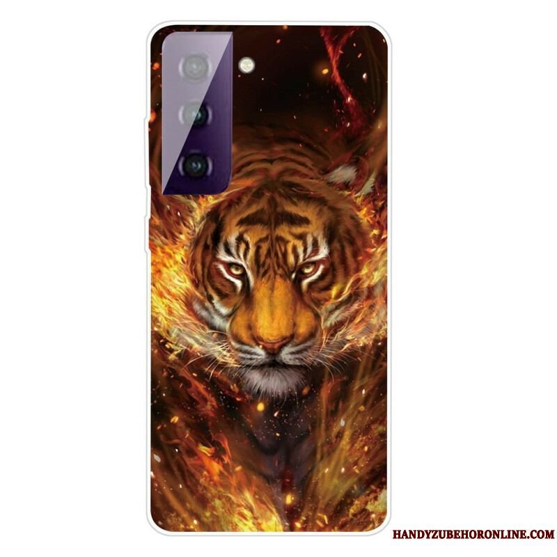 Cover Samsung Galaxy S21 FE Fleksibel Tiger