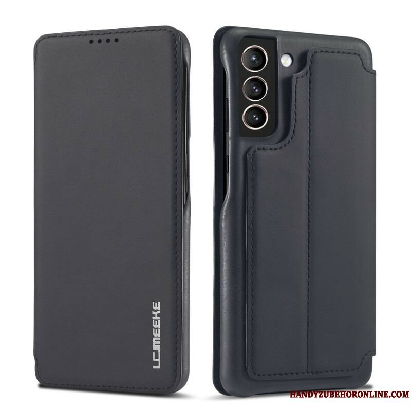 Cover Samsung Galaxy S21 FE Flip Cover Lc.imeeke Lædereffekt