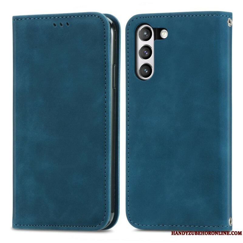 Cover Samsung Galaxy S21 FE Flip Cover Vintage Kunstlæder