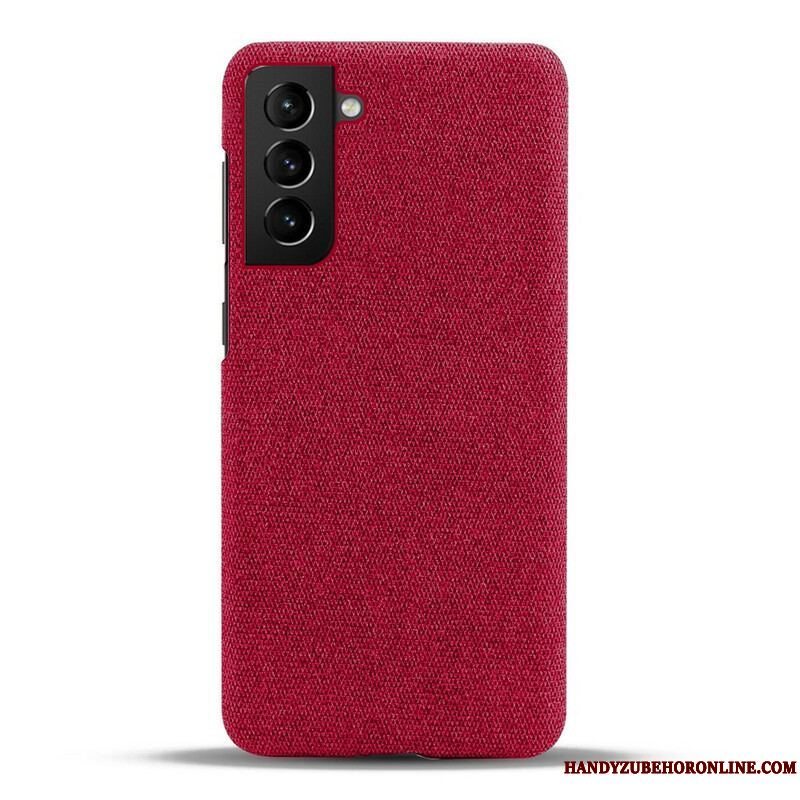 Cover Samsung Galaxy S21 FE Teksturstof Ksq