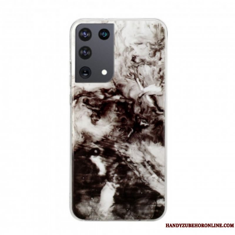 Cover Samsung Galaxy S21 Ultra 5G Klassisk Marmor