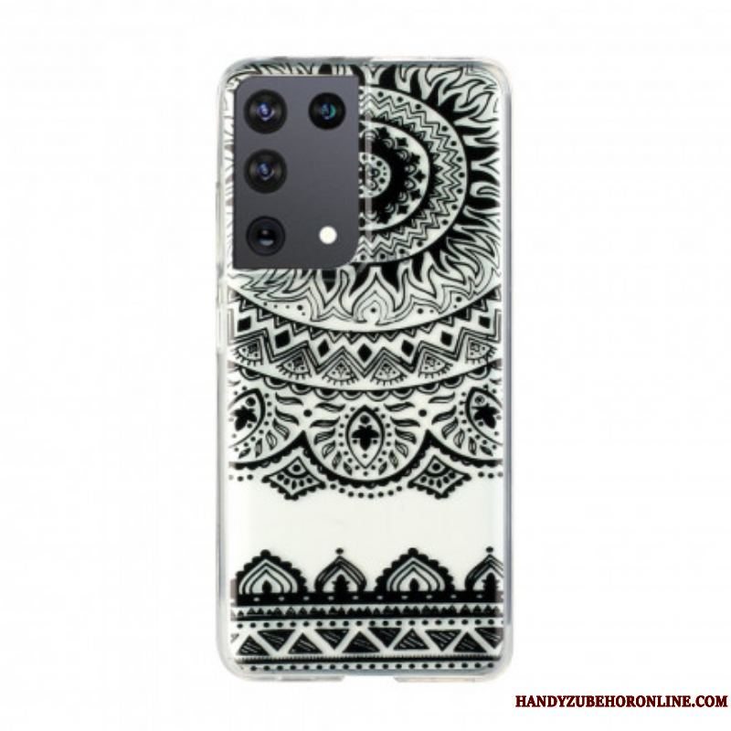 Cover Samsung Galaxy S21 Ultra 5G Sømløs Blomstermandala