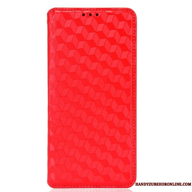 Cover Samsung Galaxy S22 5G Flip Cover Diamant Læder Effekt